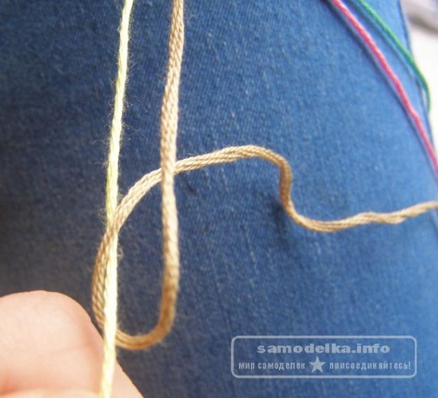 плетение прямого узла - продолжение