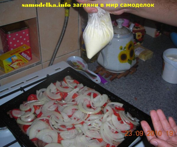  мясная запеканка с баклажанами фото рецепт - кондитерский шприц из пакета 