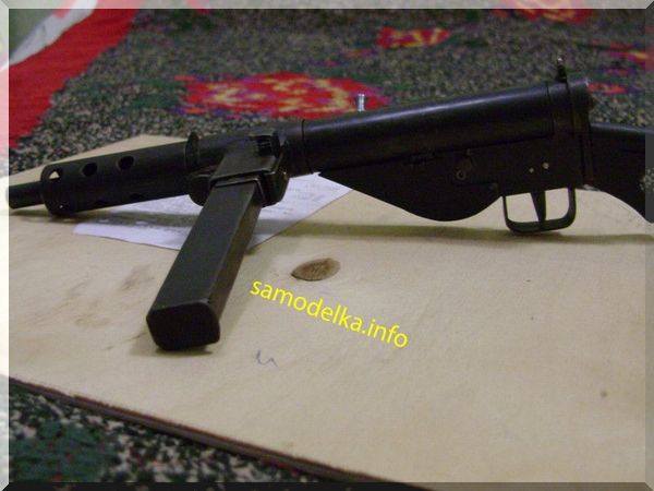 Самодельная микромодель пистолета-пулемета STEN MK-2