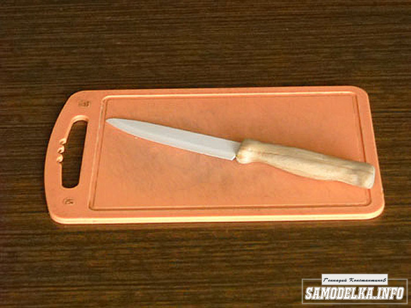 Самодельная ручка для кухонного ножа из дерева