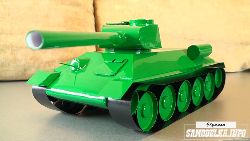 Бумажная модель Т-34-85 своими руками