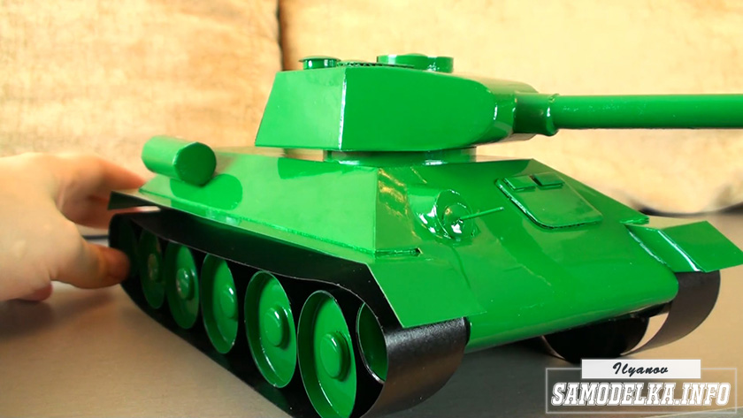 Бумажная модель Т-34-85 своими руками