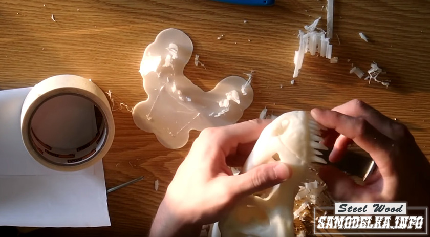 3D печать черепа тиранозвара 
