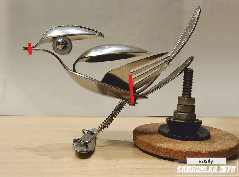 Птичка из металлолома своими руками