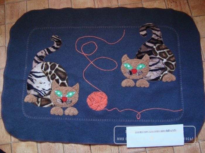 коврик с аппликацией